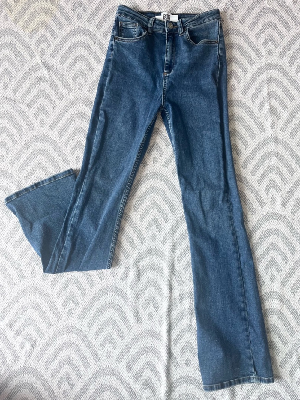BDG // URBAN OUTFITTERS High Rise Flare Leg Blue Denim Jeans 29 Long